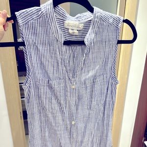 H&M stripe linen sleeveless top
